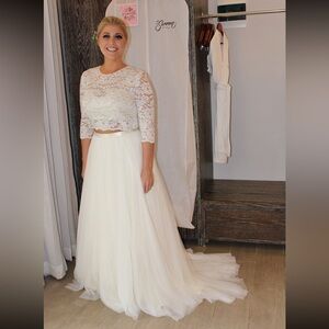Watters wedding dress two piece